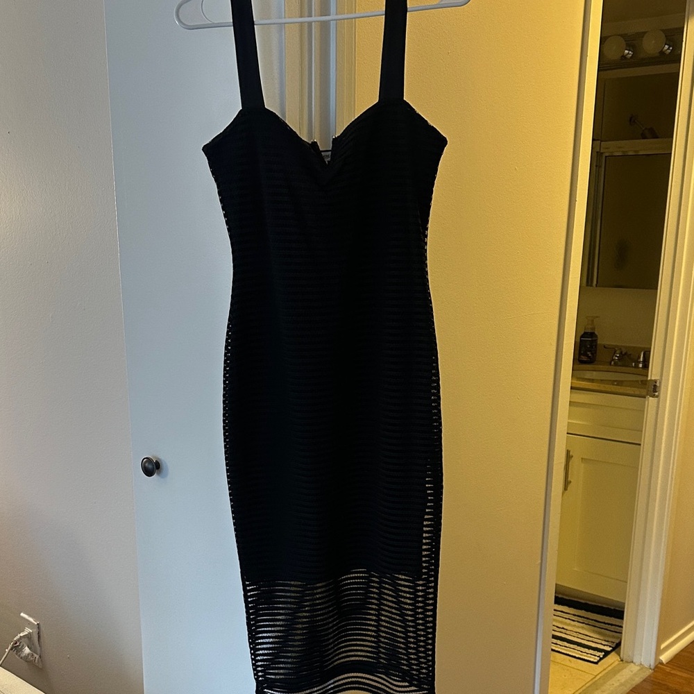 Good American Black Midi Dress